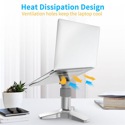 L2 Aluminum Laptop Stand Multi-Angle Adjustable Portable Desktop Tablet Holder with Heat Dissipation Hole for MacBook Air Pro/iPad