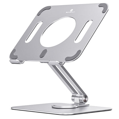 BONERUY L04mini 360 Degree Rotating Tablet Holder Hollow Heat Dissipation Aluminum Alloy Foldable Cradle for iPad