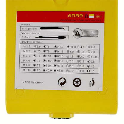 Iron Spider JK 6089 45 in 1 Professional Hardware Screw Driver Tool Kit