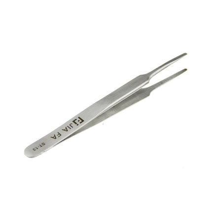 ST-13 High Strength Stainless Steel Flat Tipped Straight Tweezers Professional Tool