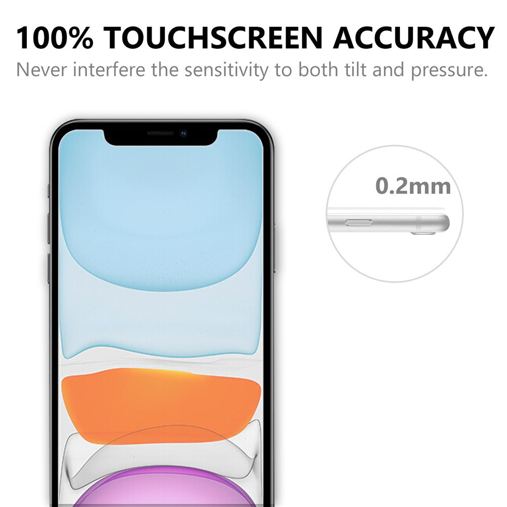 Shockproof 2.5D Arc Edge 9H Hardness AGC Tempered Glass Screen Protector Film for Apple iPhone 12 / 12 Pro 6.1 inch