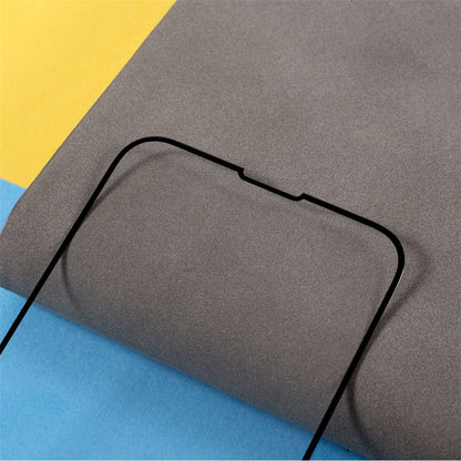 RURIHAI for iPhone 13 / 13 Pro / 14 Full Glue Full Size Solid Defense Tempered Glass Screen Protector 9H 0.26mm 2.5D Arc Film