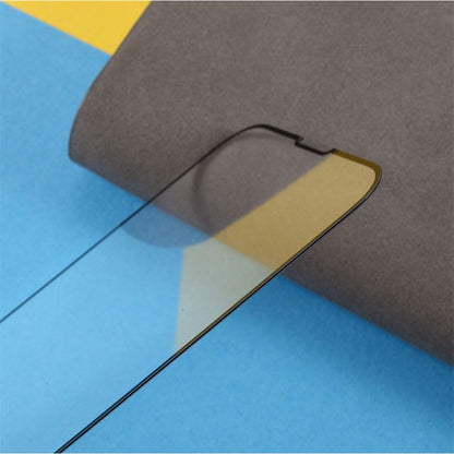RURIHAI for iPhone 13 / 13 Pro / 14 Full Glue Full Size Solid Defense Tempered Glass Screen Protector 9H 0.26mm 2.5D Arc Film