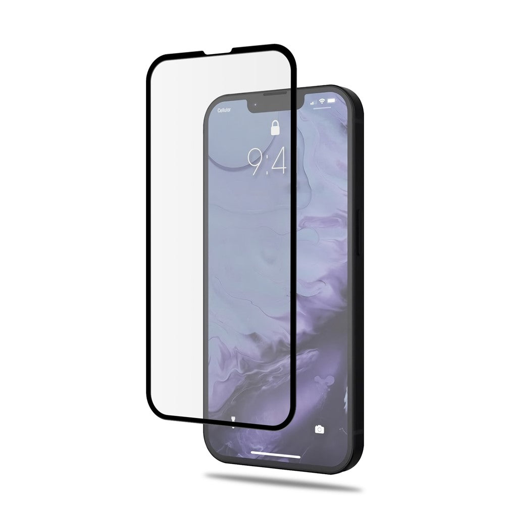AMORUS Silk Printing High Definition Full Glue Tempered Glass Film Full Screen Covering Protector for iPhone 13 Pro Max / 14 Plus