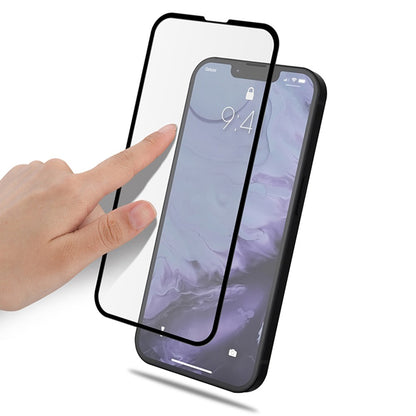 MOCOLO HD 9H Full Screen Coverage Silk Print Tempered Glass Full Glue Protector for iPhone 13 Pro Max / 14 Plus