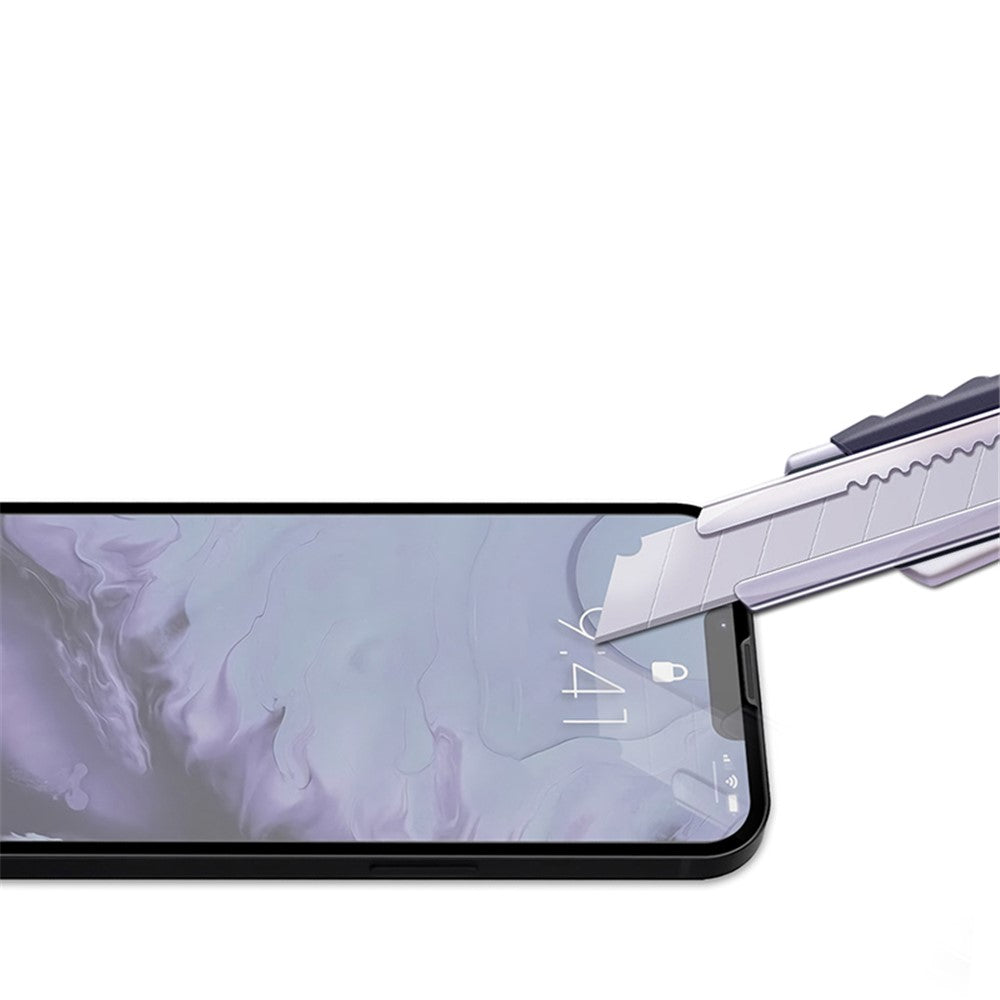 MOCOLO HD 9H Full Screen Coverage Silk Print Tempered Glass Full Glue Protector for iPhone 13 Pro Max / 14 Plus