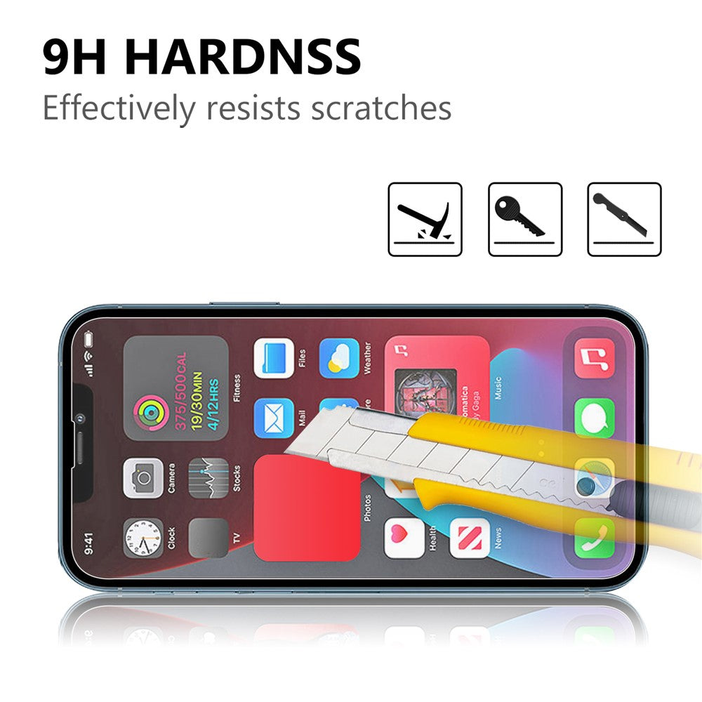 For iPhone 13 Pro Max / 14 Plus Tempered Glass Screen Protector HD Clear 2.5D Anti-Scratch Bubble Free Case Friendly Film