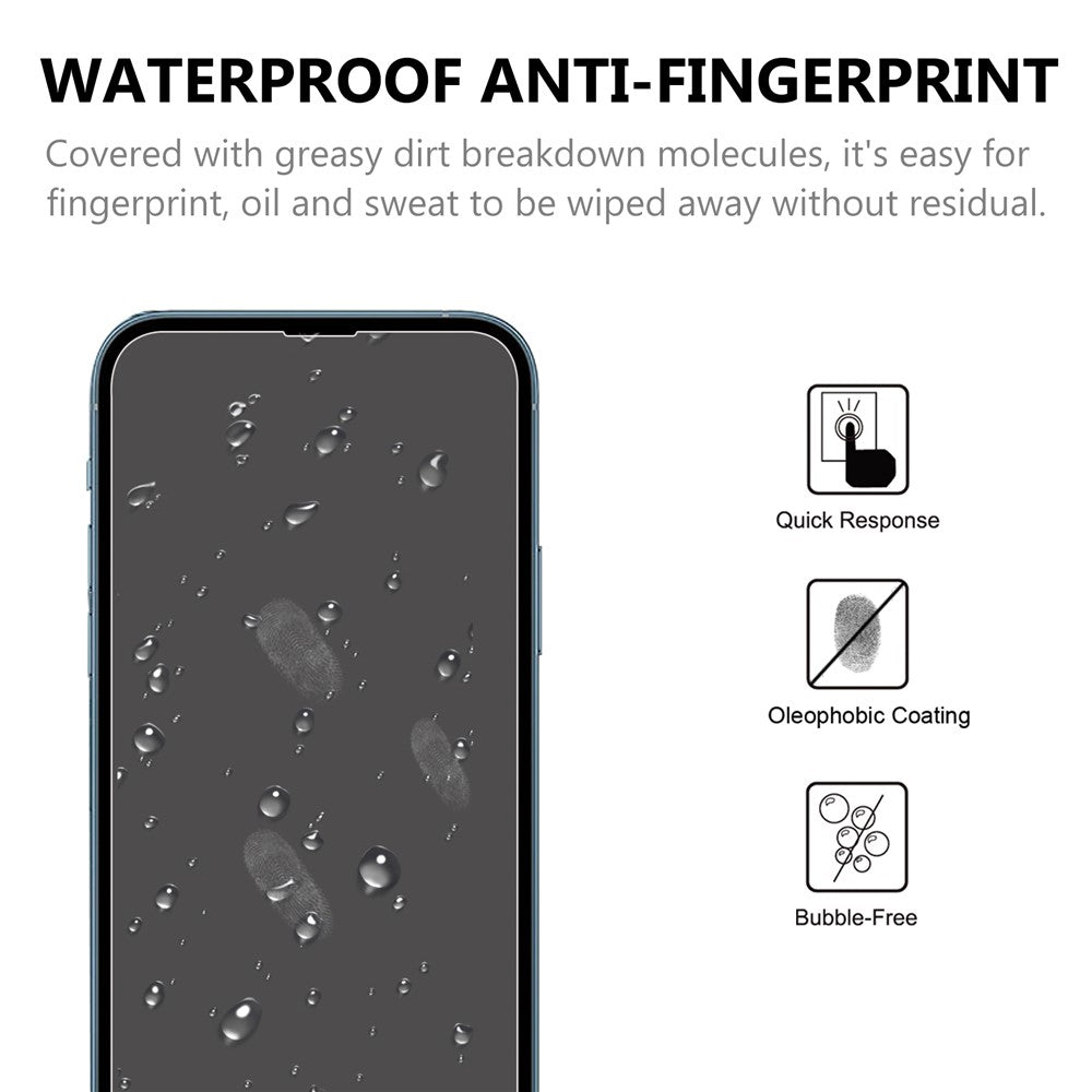 2PCS 9H 2.5D Tempered Glass Screen Protector for iPhone 13 Pro Max / 14 Plus