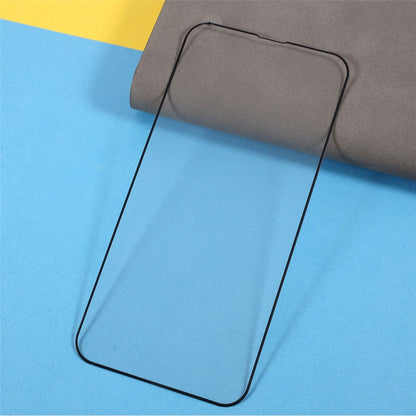 For iPhone 13 Pro Max / 14 Plus Anti-explosion Silk Printing Full Glue Full Screen Tempered Glass Protector Film