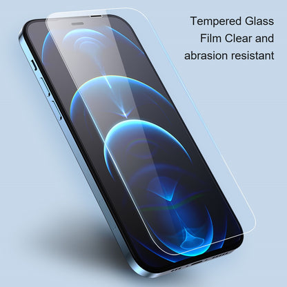 AMORUS Screen Protector for iPhone 13 / 13 Pro / 14, 9H Hardness Ultra Clear Transparent Tempered Glass Film Guard