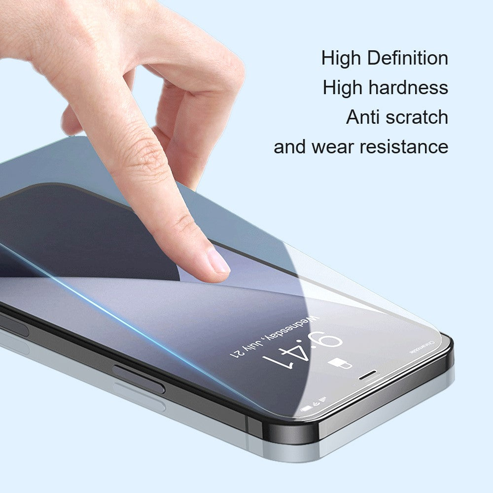 AMORUS Screen Protector for iPhone 13 / 13 Pro / 14, 9H Hardness Ultra Clear Transparent Tempered Glass Film Guard