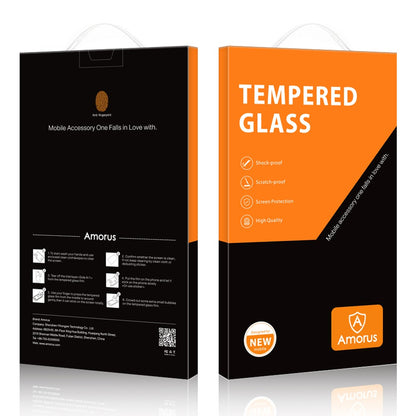 AMORUS Transparent Tempered Glass Screen Protector for iPhone 13 Pro Max / 14 Plus