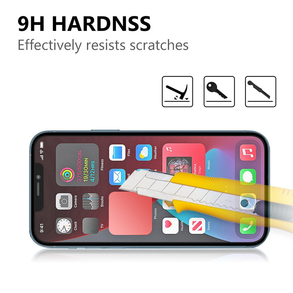 Full Glue Tempered Glass Screen Protector with Black Edges for iPhone 13 Pro Max / 14 Plus