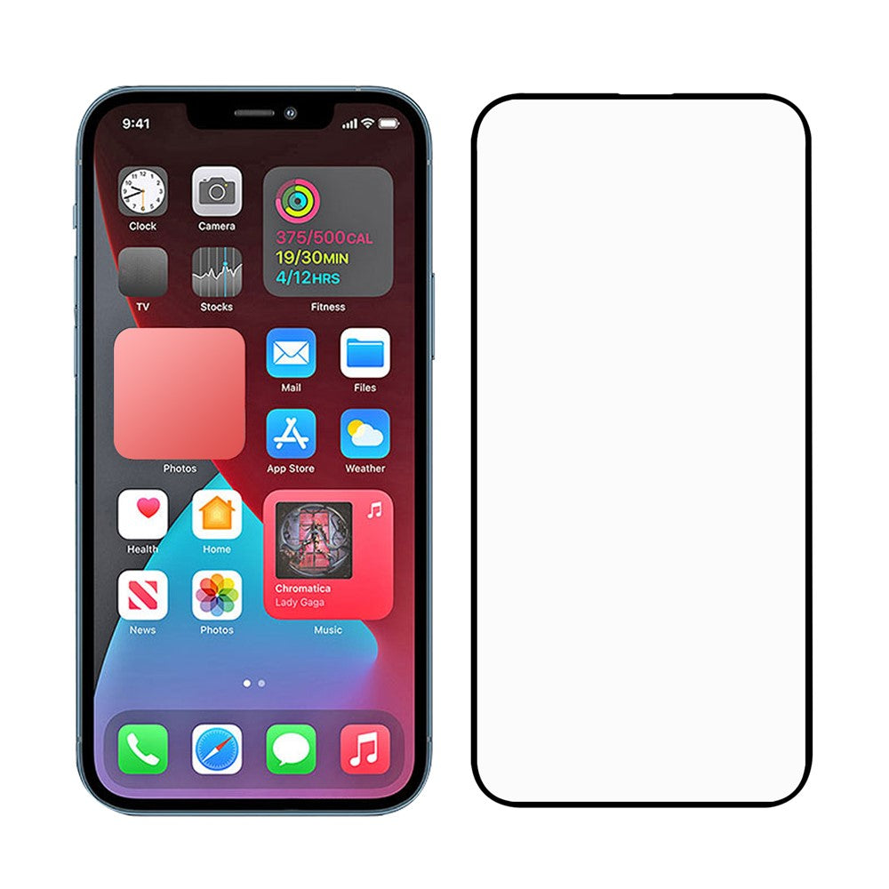 Full Glue Tempered Glass Screen Protector with Black Edges for iPhone 13 Pro Max / 14 Plus