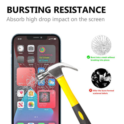 Full Glue Tempered Glass Screen Protector with Black Edges for iPhone 13 Pro Max / 14 Plus