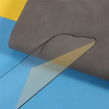 (Full Glue) 9D Full Screen Coverage Silk Print Tempered Glass Protective Film for iPhone 13 / 13 Pro / 14