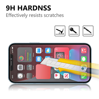 For iPhone 13 / 13 Pro / 14 High Transparency 0.3mm Arc Edge Tempered Glass Screen Protector Film