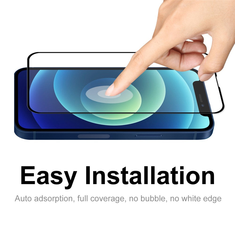 HAT PRINCE 0.26mm 9H 2.5D Complete Covering Full Glue Tempered Glass Screen Protector for iPhone 13 / 13 Pro / 14