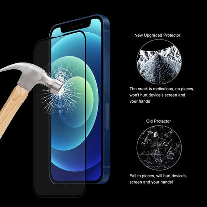HAT PRINCE 0.26mm 9H 2.5D Complete Covering Full Glue Tempered Glass Screen Protector for iPhone 13 / 13 Pro / 14