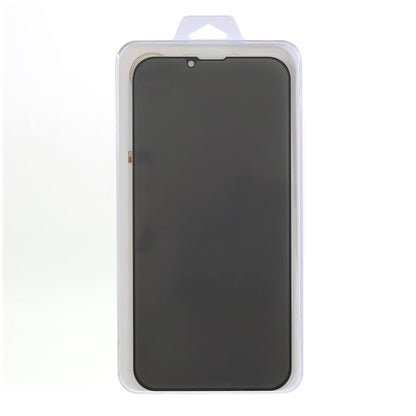 Silk Printing 180 Degree Anti-peep Full Coverage Tempered Glass Screen Protector for iPhone 13 Pro Max / 14 Plus