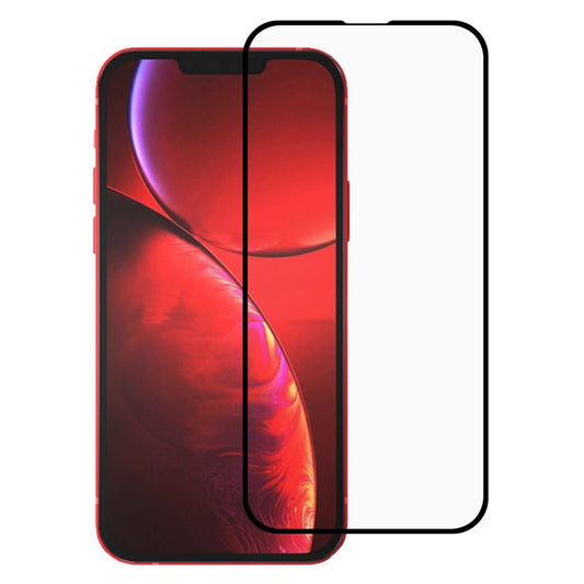 Full Screen Coverage Full Glue Silk Print Matte Tempered Glass Screen Protector for iPhone 13 Pro Max / 14 Plus