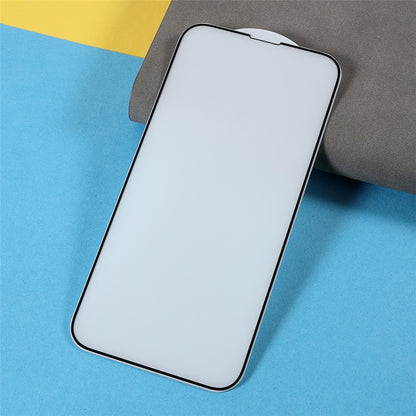 Full Screen Coverage Full Glue Silk Print Matte Tempered Glass Screen Protector for iPhone 13 Pro Max / 14 Plus