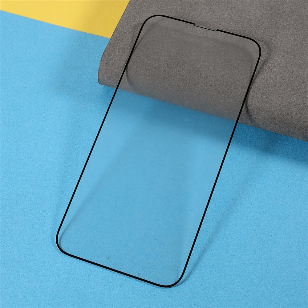 Full Screen Coverage Full Glue Silk Print Matte Tempered Glass Screen Protector for iPhone 13 Pro Max / 14 Plus