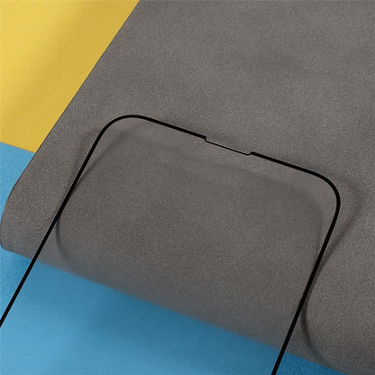 Full Screen Coverage Full Glue Silk Print Matte Tempered Glass Screen Protector for iPhone 13 Pro Max / 14 Plus