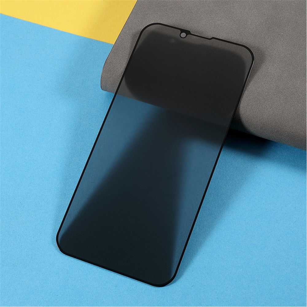 Premium  Full Coverage Full Glue Anti-Spy Privacy Silk Printing Tempered Glass Screen Protector for iPhone 13 Pro Max / 14 Plus