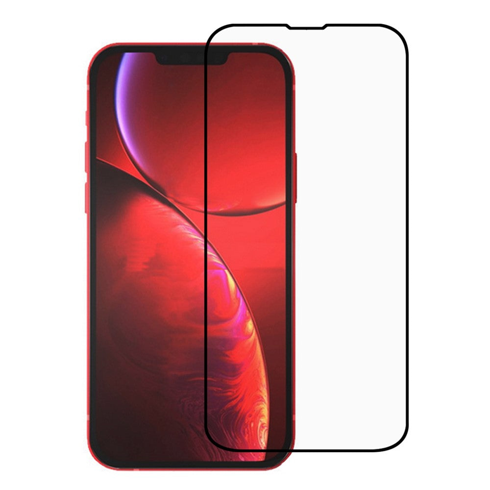 High Aluminum-Silicone Glass High Definition Full Glue Full-Screen Silk Printing Tempered Screen Glass for iPhone 17e / 16e / 13 / 13 Pro / 14