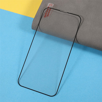 High Aluminum-Silicone Glass High Definition Full Glue Full-Screen Silk Printing Tempered Screen Glass for iPhone 17e / 16e / 13 / 13 Pro / 14