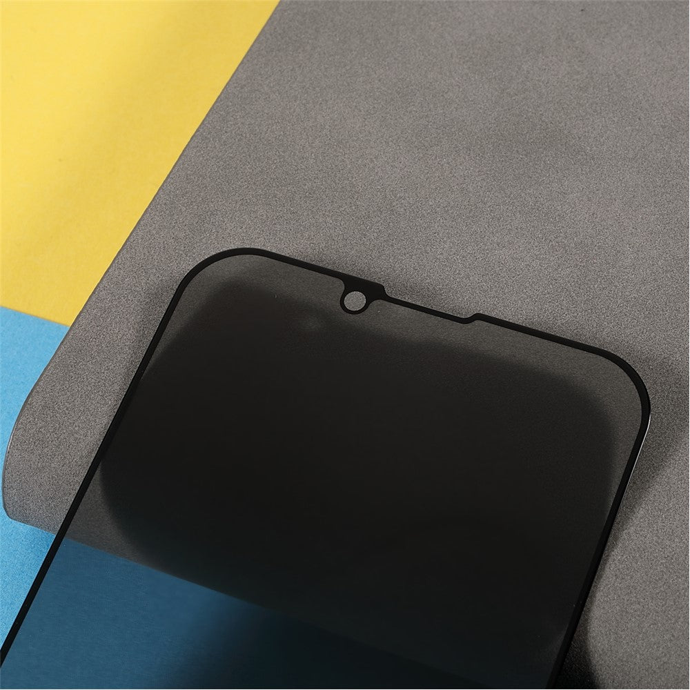 Anti-Peep Privacy Protection Full Coverage Full Glue Silk Printing Tempered Glass Screen Protector Film for iPhone 13 Pro Max / 14 Plus