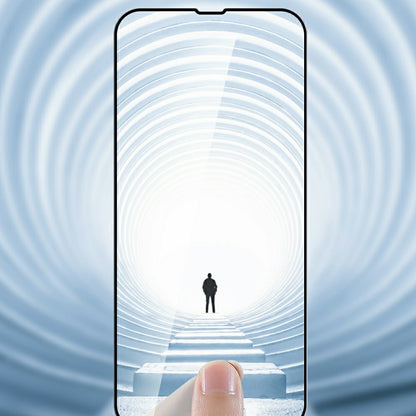 JOYROOM Anti-spy Privacy Protection Silk Print Tempered Glass Full Screen Protector Film for iPhone 13 / 13 Pro / 14
