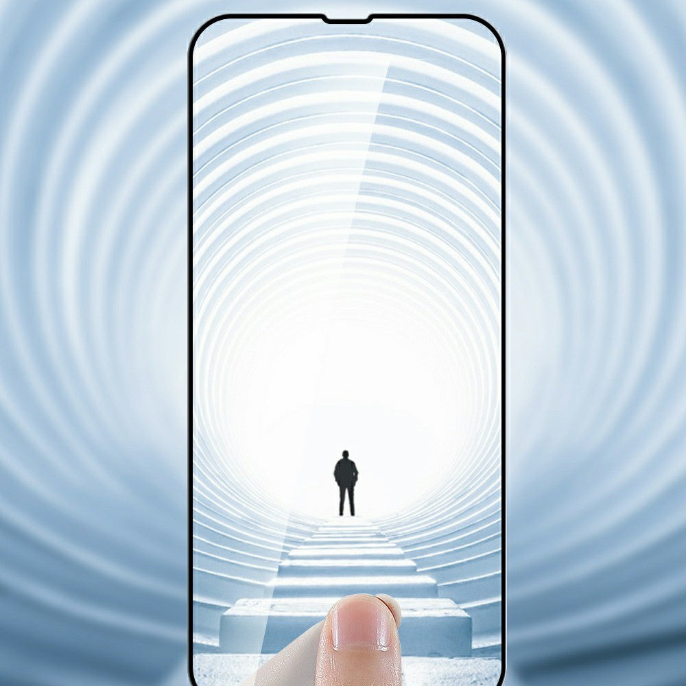 JOYROOM Anti-peep Silk Print Full Glue Tempered Glass Screen Protector for iPhone 13 Pro Max / 14 Plus