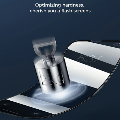 JOYROOM Anti-peep Silk Print Full Glue Tempered Glass Screen Protector for iPhone 13 Pro Max / 14 Plus