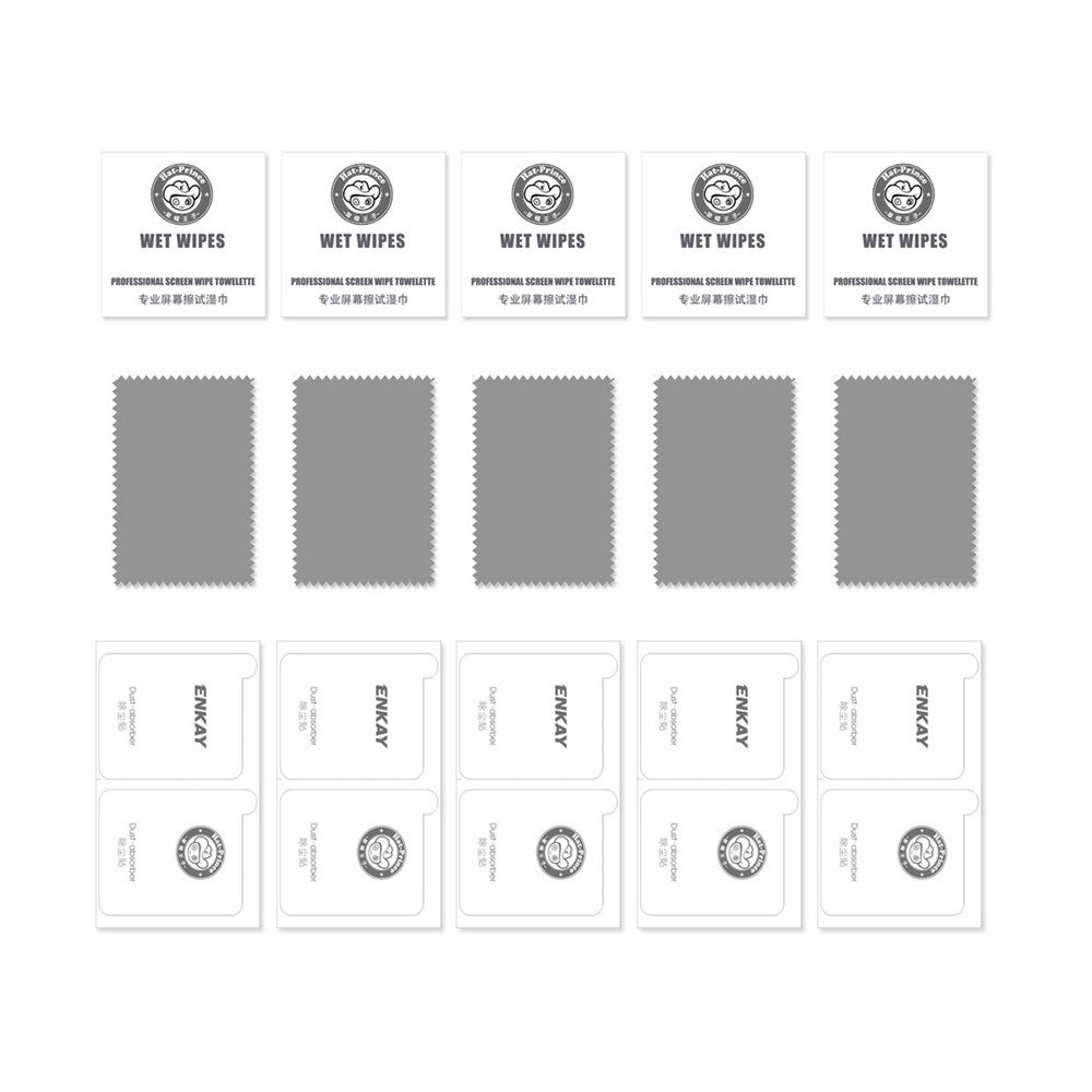 5Pcs / Set ENKAY HAT PRINCE for iPhone 13 Pro Max / 14 Plus HD Transparancy Clear 9H Full Glue Full Coverage Screen Tempered Glass Protector Film