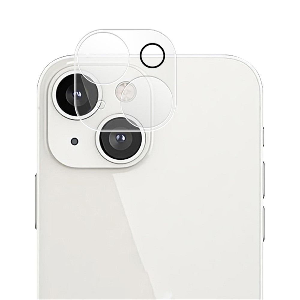 MOCOLO for iPhone 14 6.1 inch Silk Printing 9H Wear-resistant Waterproof Tempered Glass Back Camera Lens Protector