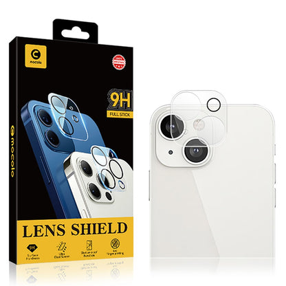 MOCOLO for iPhone 14 6.1 inch Silk Printing 9H Wear-resistant Waterproof Tempered Glass Back Camera Lens Protector