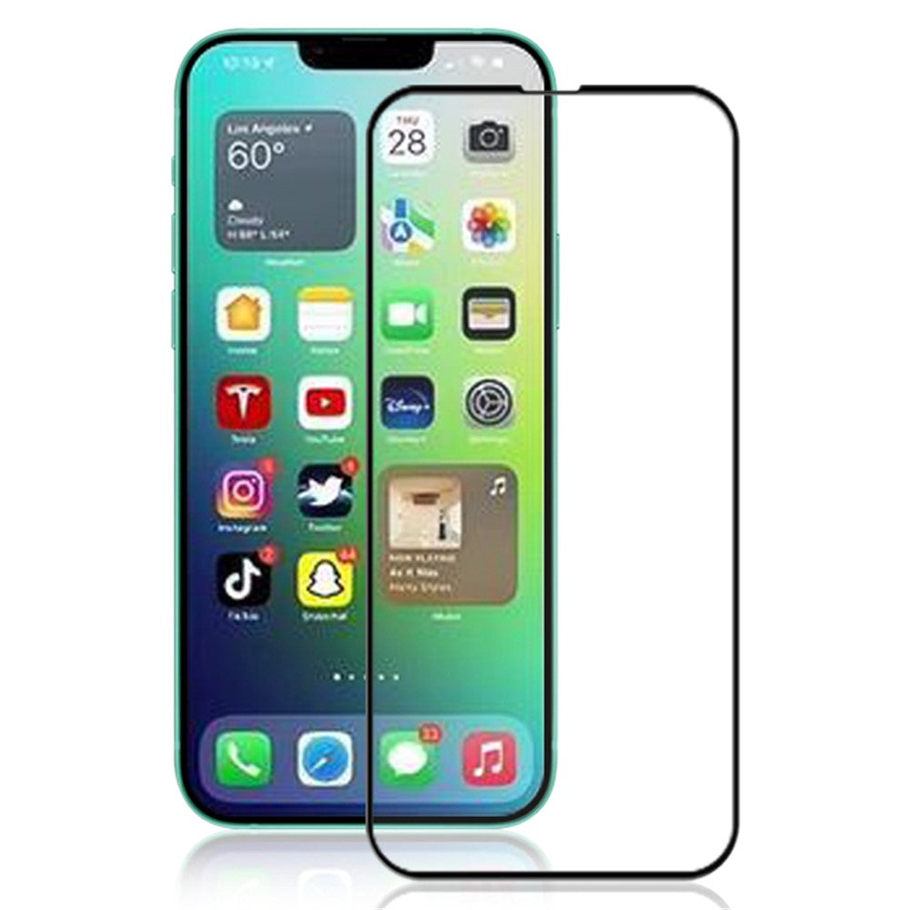 MOCOLO for iPhone 14 Plus 6.7 inch No Bubble Anti-stains Full Coverage 3D Curved Edges Screen Protector HD Tempered Glass Film Full Glue