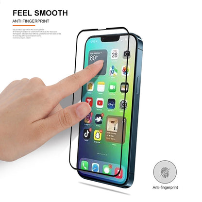 MOCOLO for iPhone 14 Plus 6.7 inch No Bubble Anti-stains Full Coverage 3D Curved Edges Screen Protector HD Tempered Glass Film Full Glue