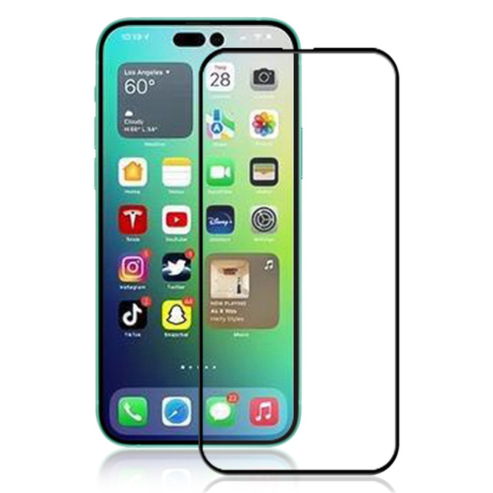 MOCOLO for iPhone 14 Pro Max 6.7 inch Full Screen Anti-fingerprint Anti-oil 3D Curved Edges Screen Protector HD Tempered Glass Film Full Glue