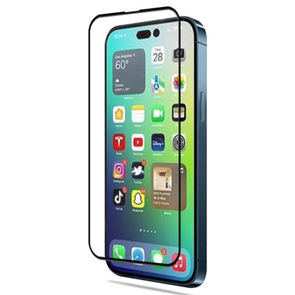MOCOLO for iPhone 14 Pro Max 6.7 inch Full Screen Anti-fingerprint Anti-oil 3D Curved Edges Screen Protector HD Tempered Glass Film Full Glue