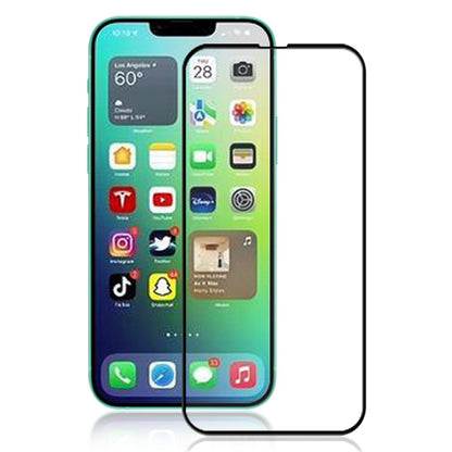 MOCOLO For iPhone 14 Plus 6.7 inch Silk Printing HD Full Glue Tempered Glass Secondary Strengthening Anti-scratch Full Screen Protector