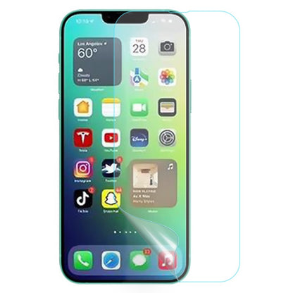 For iPhone 14 6.1 inch Crystal Clear Screen Protector Soft PET Scratch-Resistant Shatterproof Film