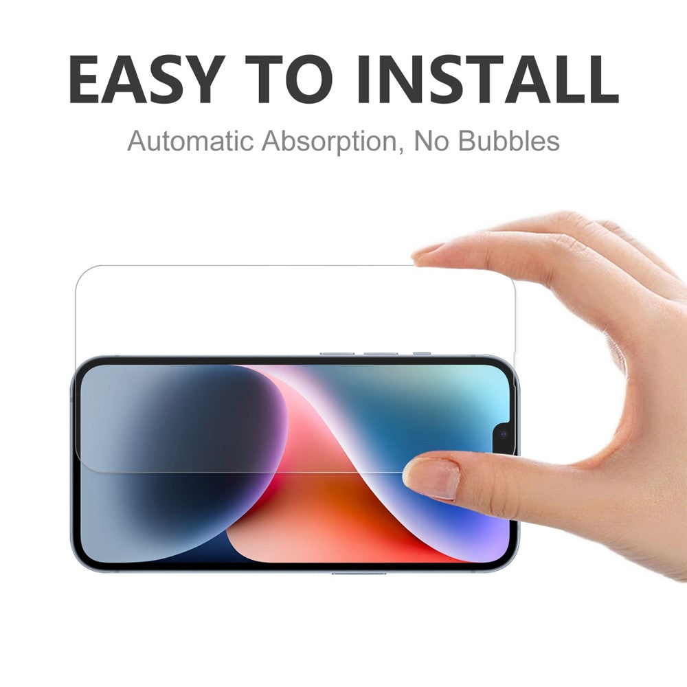 ENKAY HAT PRINCE For iPhone 14 Plus 6.7 inch 2.5D Arc Edge 0.26mm Tempered Glass Film Full Glue Anti-shatter Ultra Clear 9H Screen Protector