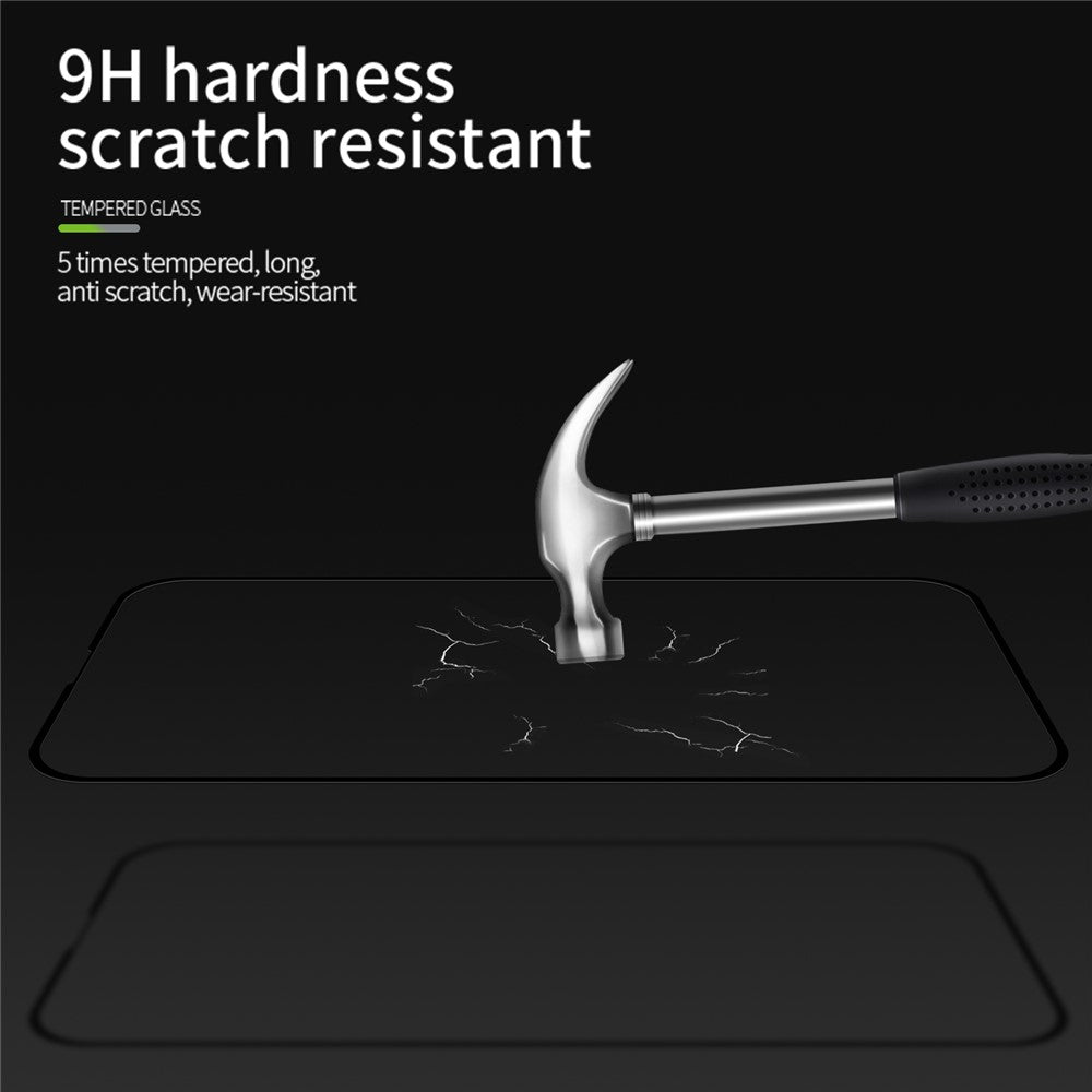 MOFI JK Tempered Glass Film Series-1 for iPhone 15 Pro Max Full Glue Screen Protector High Aluminum-silicon Glass Screen Film