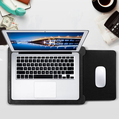 PU Leather Sleeve Pouch Case with Mouse Pad for MacBook Pro 15-inch (2016)