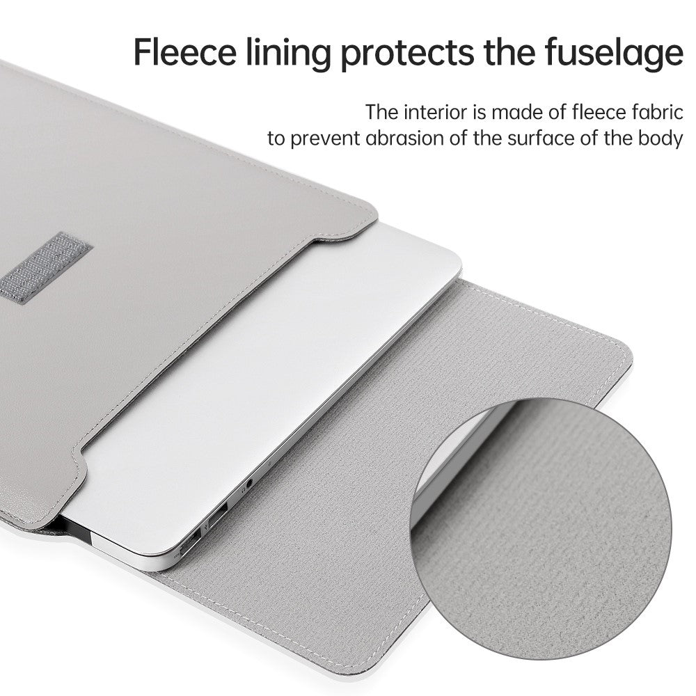 13-inch Universal Large Capacity Leather Protective Case Bag for Phone Tablets