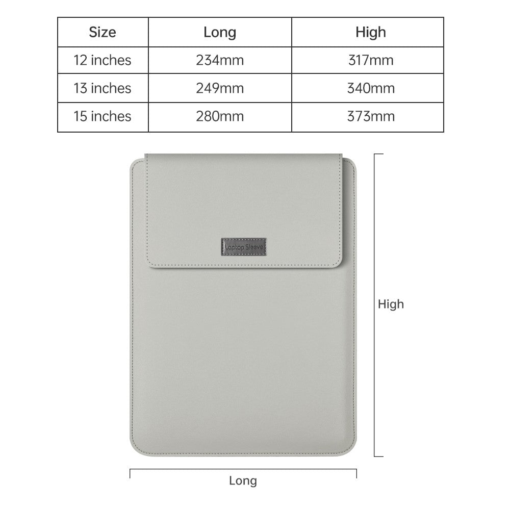 13-inch Universal Large Capacity Leather Protective Case Bag for Phone Tablets