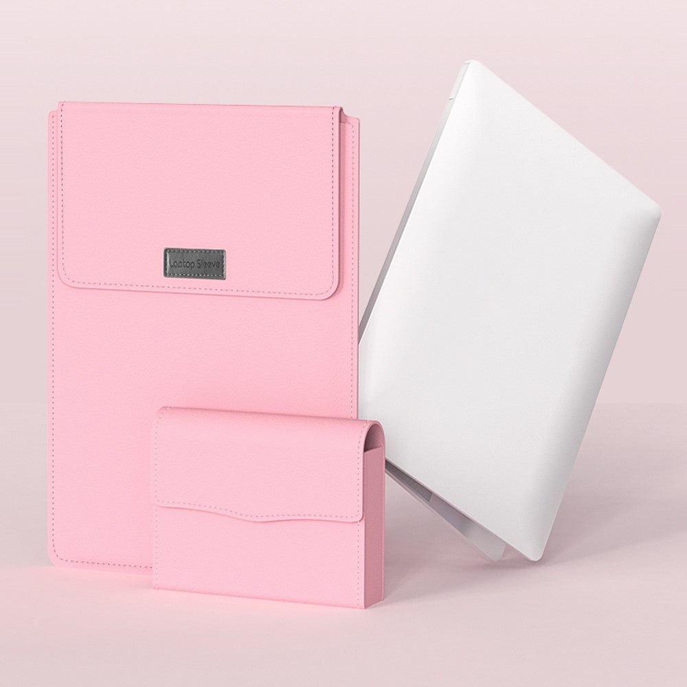 13-inch Universal Large Capacity Leather Protective Case Bag for Phone Tablets